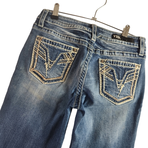 Vigoss Medium Wash Heritage Fit Boot Cut  Size 4 EUC - Picture 5 of 16